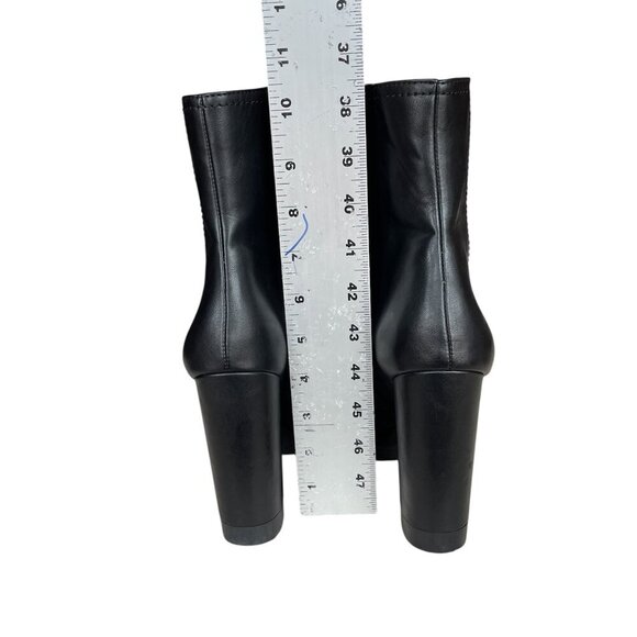 Bar III Women's Graciie P Faux Leather Ankle Boots Black, Size 9 - Picture 10 of 11